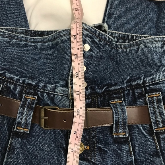 Vintage 80s 90s Weathered Blues Ultra High Waist Tapered Jeans Size 7/8 (28) - Picture 13 of 15